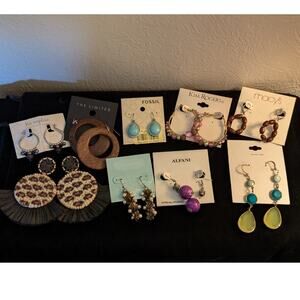 9 Pair Earring Lot Boho/Western/Dangles